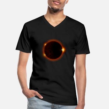 Sonnenfinsternis Sonnenfinsternis - Sonnenfinsternis - Männer-T-Shirt mit V-Ausschnitt