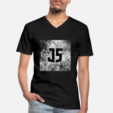 Grungy Slightly Grungy JavaScript - Men&#39;s V-Neck T-Shirt