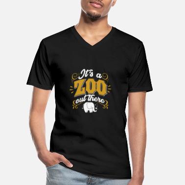 Zoo Animal Zoo Zoo Animal Zoology Zoo Animal Keeper - Men&#39;s V-Neck T-Shirt