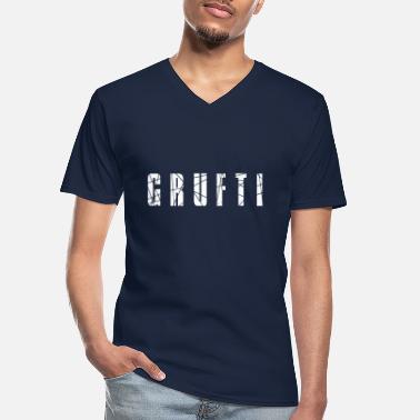 Morbid Grufti - Morbider Charme - Männer-T-Shirt mit V-Ausschnitt