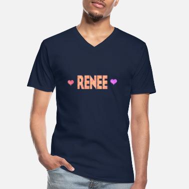 Renee Renee - Männer-T-Shirt mit V-Ausschnitt
