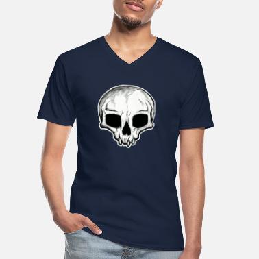 Goth Hodeskalle - Klassisk T-skjorte med V-hals for menn