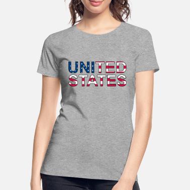 United UNITED STATES - T-shirt bio Premium Femme