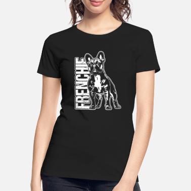 Hunderasse FRENCHIE Französische Bulldogge Portrait Wilsigns - Frauen Premium Bio T-Shirt
