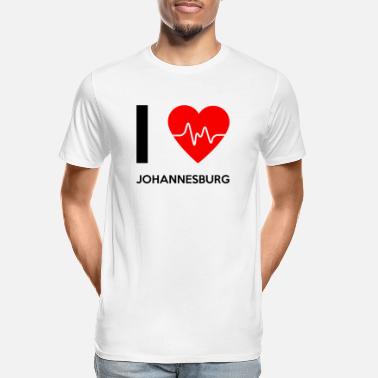 Johannesburg I Love Johannesburg - I Love Johannesburg - Premium økologisk T-skjorte for menn