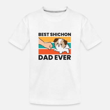 Shichon Dog Owner Best Shichon Dad Ever - Teenager Organic T-Shirt