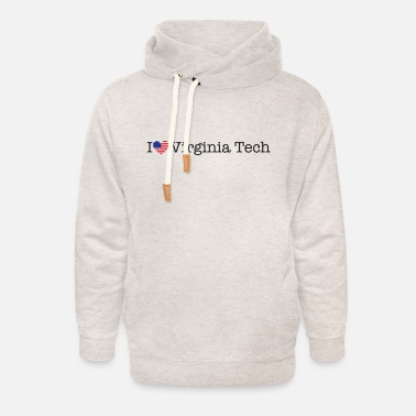 Staat Ik hou van Virginia Tech - Unisex sjaalkraag hoodie