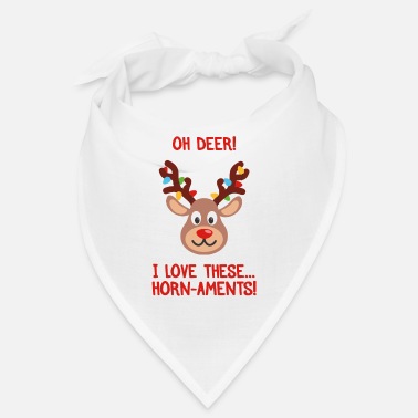 Nicholas Deer Ornaments Puns | Funny Christmas Gift Ideas - Bandana