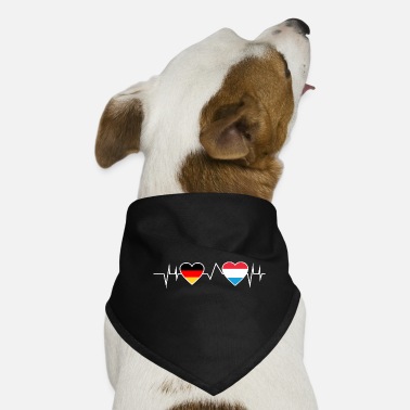 Germany Luxembourg heartbeat Luxembourger - Dog Bandana