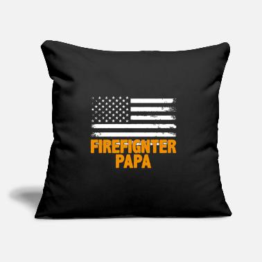 Occupation Jobs Quote Firefighter Papa - Sofa pillow with filling 45cm x 45cm