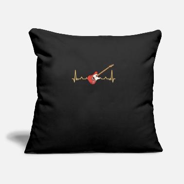 Musical Instrument Acoustic Guitar Heartbeat Love Guitar Musician - Sofa pillow with filling 45cm x 45cm
