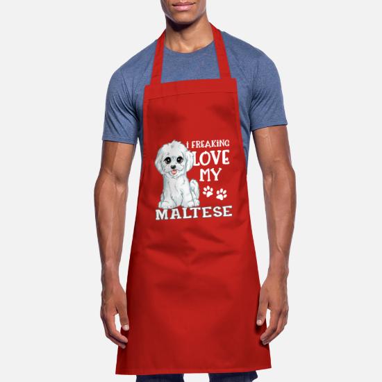 Keep Calm & Walk The Maltese Terrier Dog Lover Gift Novelty Cooking BBQ Apron 