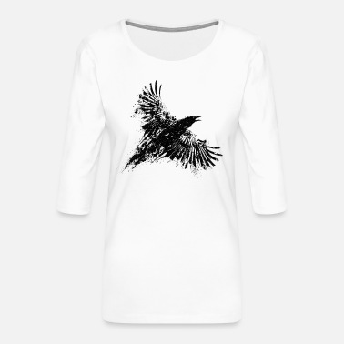 Crow crow - Frauen Premium 3/4-Arm Shirt