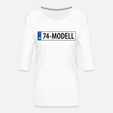Autonaut 74-modell kjennemerke - Premium T-skjorte med 3/4 erme for kvinner
