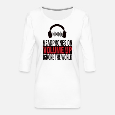 Zestaw Słuchawkowy Zestaw słuchawkowy - Koszulka damska Premium z rękawem 3/4