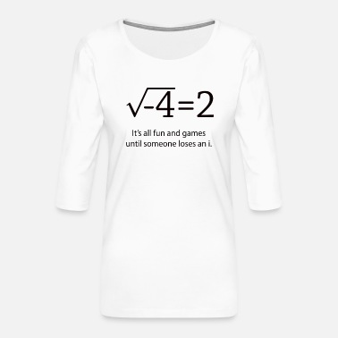 Mathématique mathématiques - T-shirt Premium manches 3/4 Femme