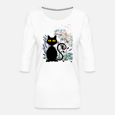 Cat Cat - Women&#39;s Premium 3/4-Sleeve T-Shirt