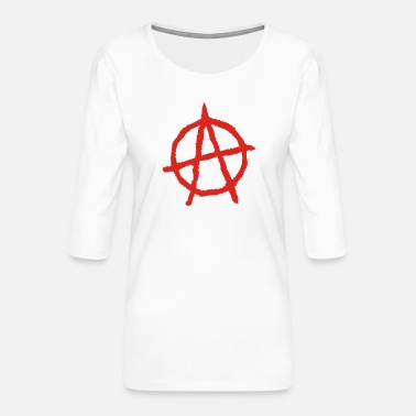 Anarkia Anarkia symboli - Naisten premium 3/4-hihainen paita