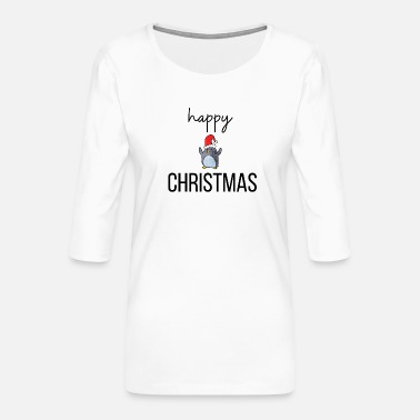 Happy Christmas happy christmas - T-shirt Premium manches 3/4 Femme