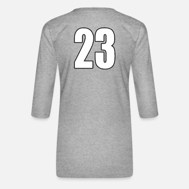 Nummer 23 Zahl Nummer Fußball - Frauen Premium 3/4-Arm Shirt