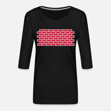 Walle Wall - Premium T-skjorte med 3/4 erme for kvinner