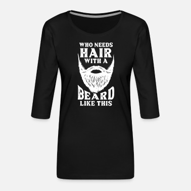 Bald Head bald head - Women&#39;s Premium 3/4-Sleeve T-Shirt