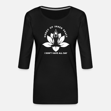 Enlightened Meditation Meditieren - Women&#39;s Premium 3/4-Sleeve T-Shirt