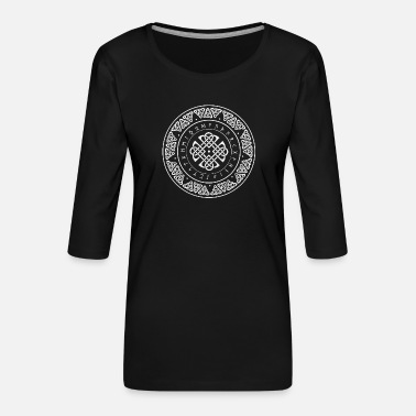 Wiking Wikinger Runen Design - Premium T-skjorte med 3/4 erme for kvinner