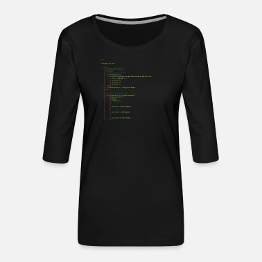 Homepage Html Programieren. Homepage Nerd Shirt - Frauen Premium 3/4-Arm Shirt
