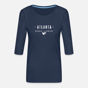 Atlanta ATLANTA - Women&#39;s Premium 3/4-Sleeve T-Shirt