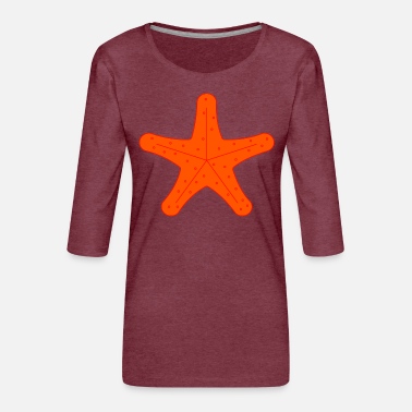 Étoile De Mer Étoile de mer Étoile de mer - T-shirt Premium manches 3/4 Femme
