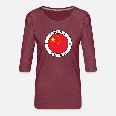 Table Football China - Women&#39;s Premium 3/4-Sleeve T-Shirt