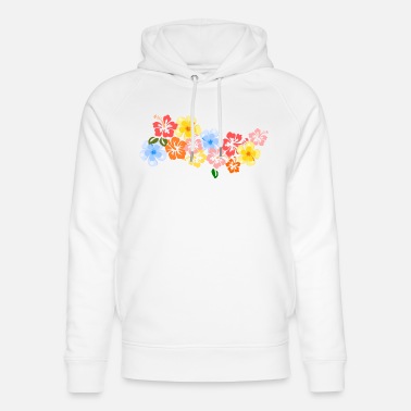 Bunte Blumen Blumen-Gitter-Muster Frühlingsblüten Geschenk Sweatshirt 