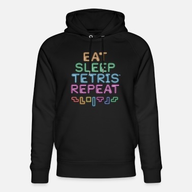 Tetris Eat Sleep Tetris Repeat - Unisex Bio Hoodie