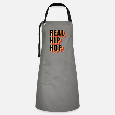 Rap Real Hip Hop Logo Rap Retro Old School Gift - Kontrastförkläde