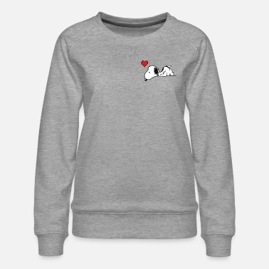 Peanuts Snoopy Hart Borst Motief - Vrouwen premium sweater