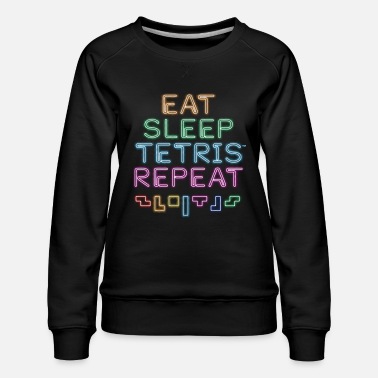 Tetris Eat Sleep Tetris Repeat - Frauen Premium Pullover