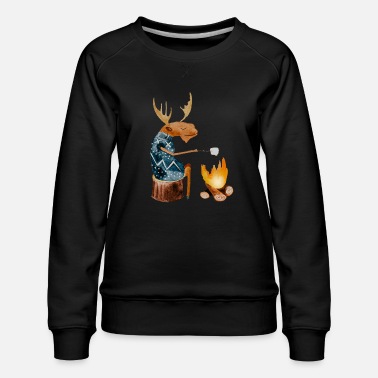 Elg Pappa Elg - Dame premium sweatshirt