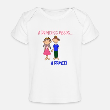 Prins Prins en prinses - Baby bio-T-shirt
