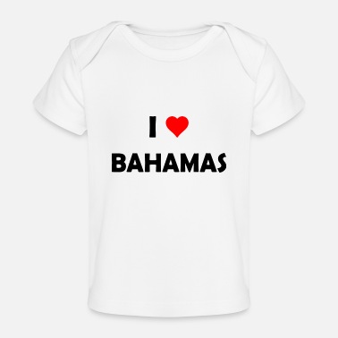Caraïben Ik hou van Bahama&#39;s - Eiland - Caraïben - Caraïben - Baby bio-T-shirt