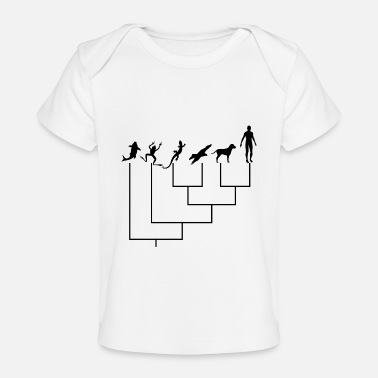 Primeval Times People Evolution Family Tree Darwin Paleontology - Organic Baby T-Shirt