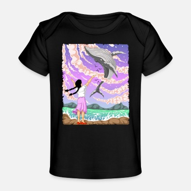 dziewczyna wieloryba - Ekologiczna koszulka dla niemowląt