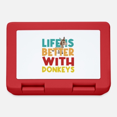 Baby Life with Donkeys Ironic Mule Farm Animal Nature - Lunchbox