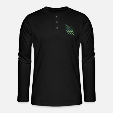 Disk disk golf - Henley T-shirt med lange ærmer
