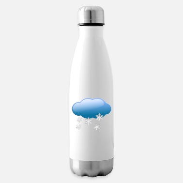 Snowfall Cloud with snowfall - Insulated Water Bottle