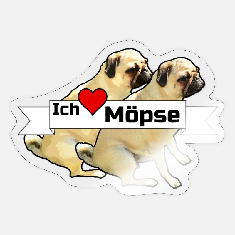 Deko Wandbild Sprüche Hund Mops Bild Keramik Fliese Geschenkidee Mitbringsel