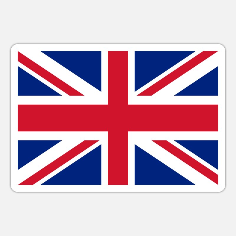 adesivi da parete rimovibili per cameretta dei bambini soggiorno Decowall DW-1309 Adesivi da parete per bambini citazioni di Londra motivo: bandiera del Regno Unito bandiera del Regno Unito