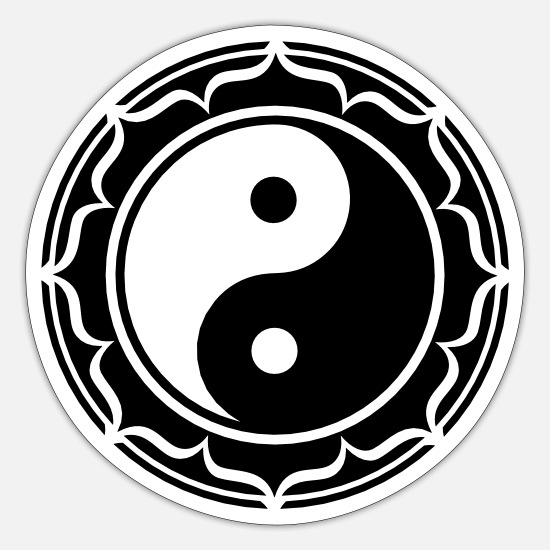 Yin und Yang Symbol Taiji Aufkleber Sticker Autoaufkleber 2 Größen