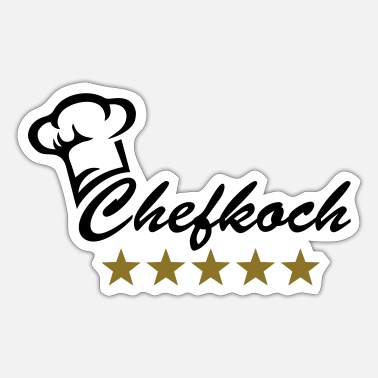 Chefkoch Koch Chefkoch 5 Sterne Geschenk Geburtstag Chef - Sticker
