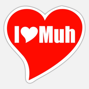Muh I Heart Muh - Sticker